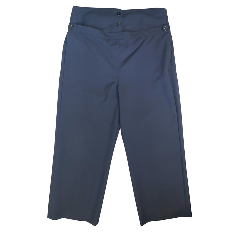 Jil Sander Navy Blue Button Up Trouser Dress Pants Size 36